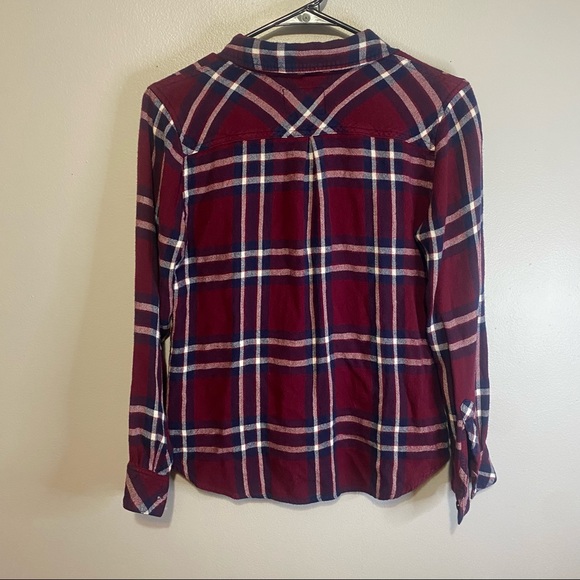 Rails Size Small Hunter Burgundy Midnight Button Down Shirt Plaid Top - Picture 5 of 6